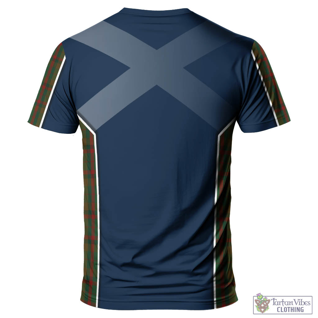 Tartan Vibes Clothing Macnaughton Hunting Tartan T-Shirt with Family Crest and Lion Rampant Vibes Sport Style