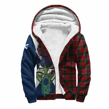 MacNaughton (McNaughton) Tartan Family Crest Sherpa Hoodie Scottish Thistle Celtic Inspired