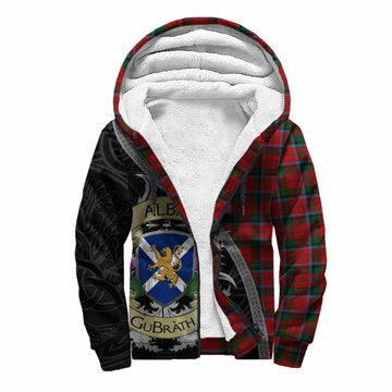 MacNaughton (McNaughton) Tartan Family Crest Sherpa Hoodie Lion Rampant Royal Thistle Shield Celtic Inspired