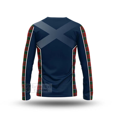 MacNaughton (McNaughton) Tartan Long Sleeve T-Shirt with Family Crest and Scottish Thistle Vibes Sport Style