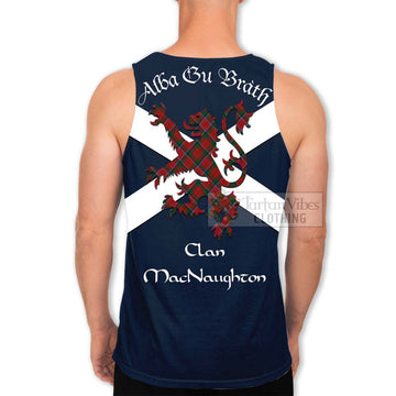 MacNaughton (McNaughton) Tartan Lion Rampant Men's Tank Top  Proudly Display Your Heritage with Alba Gu Brath and Clan Name