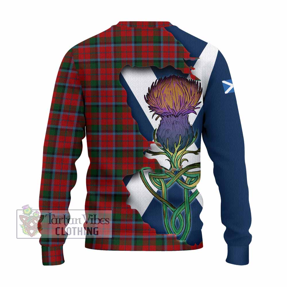 MacNaughton (McNaughton) Tartan Family Crest Knitted Sweater Scottish Thistle Celtic Inspired - Tartan Vibes Clothing