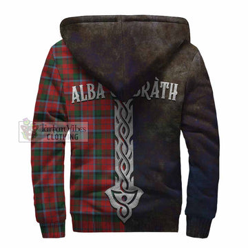 MacNaughton (McNaughton) Tartan Family Crest Sherpa Hoodie Alba Gu Brath Be Brave Lion Ancient Style