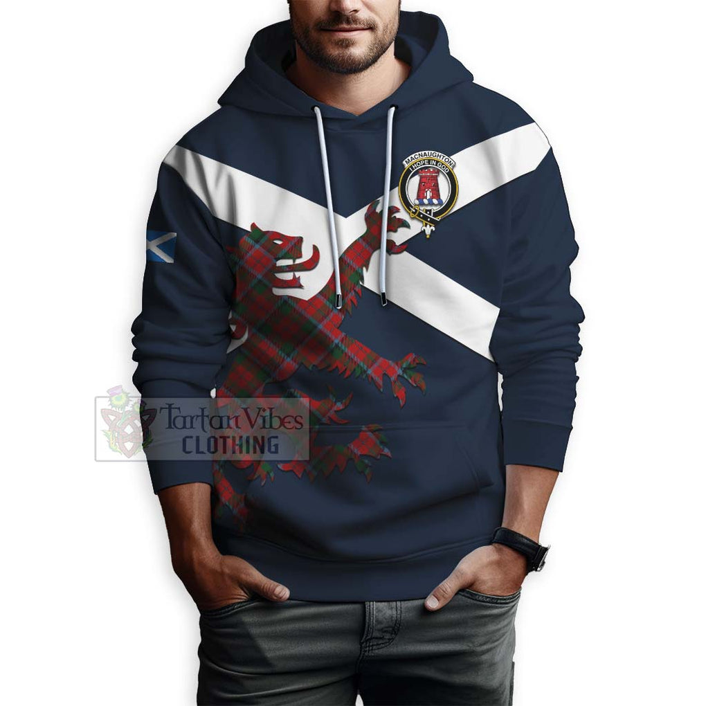 Tartan Vibes Clothing MacNaughton (McNaughton) Tartan Lion Rampant Hoodie – Proudly Display Your Heritage with Alba Gu Brath and Clan Name