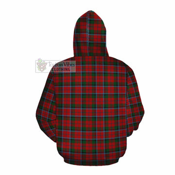 MacNaughton (McNaughton) Tartan Cotton Hoodie with Family Crest DNA In Me Style