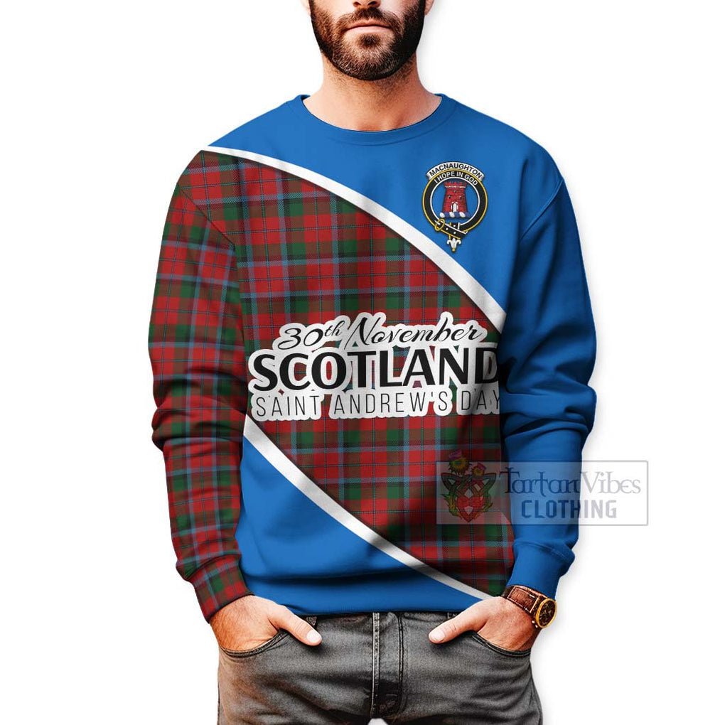 Tartan Vibes Clothing MacNaughton (McNaughton) Family Crest Tartan Sweatshirt Celebrate Saint Andrew's Day in Style