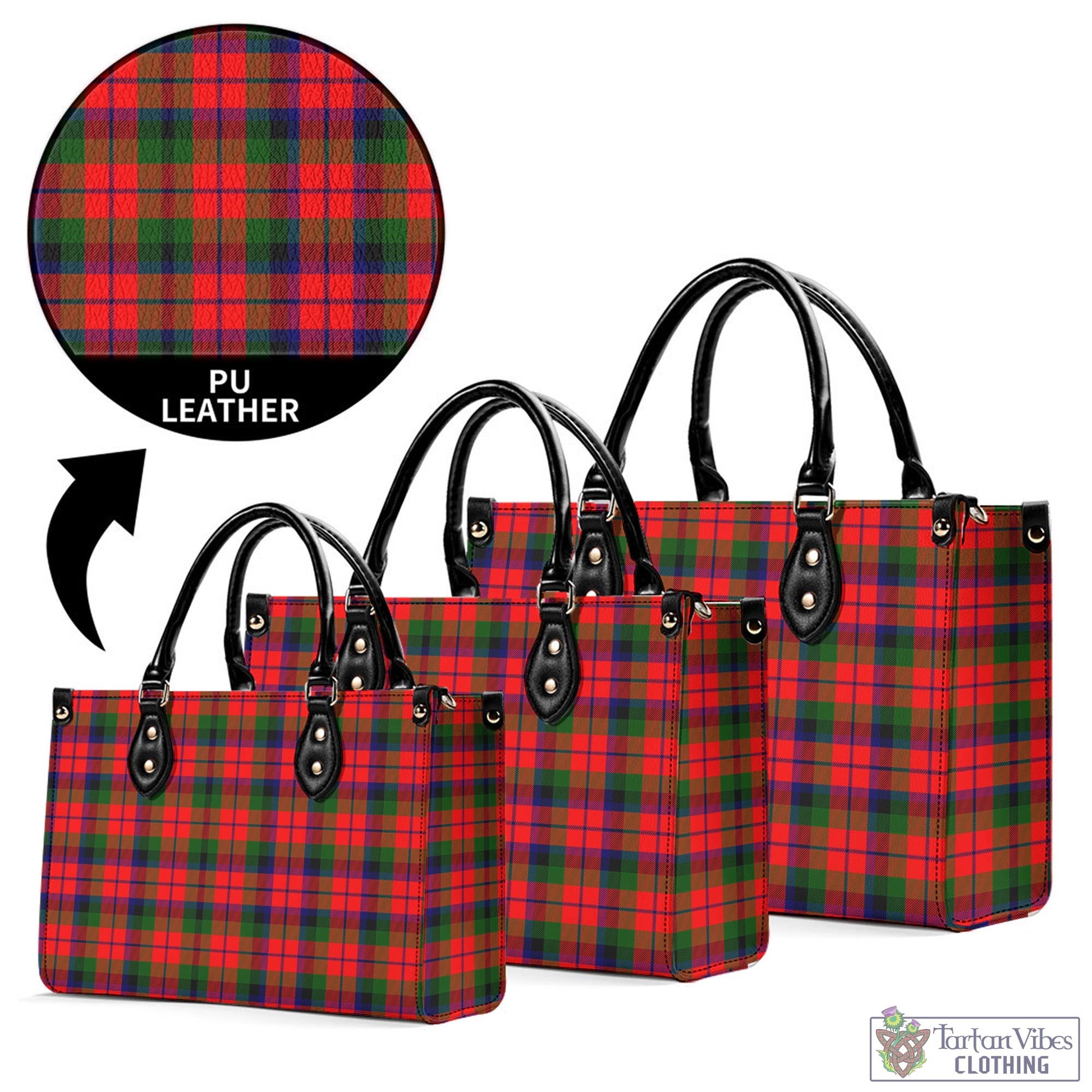 Tartan Vibes Clothing MacNaughton Modern Tartan Luxury Leather Handbags