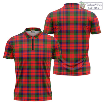 MacNaughton Modern Tartan Zipper Polo Shirt