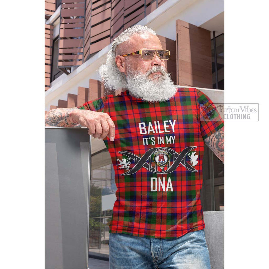 Tartan Vibes Clothing MacNaughton Modern Tartan Cotton T-shirt with Family Crest DNA In Me Style