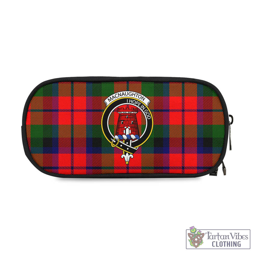 Tartan Vibes Clothing MacNaughton Modern Tartan Pen and Pencil Case with Family Crest