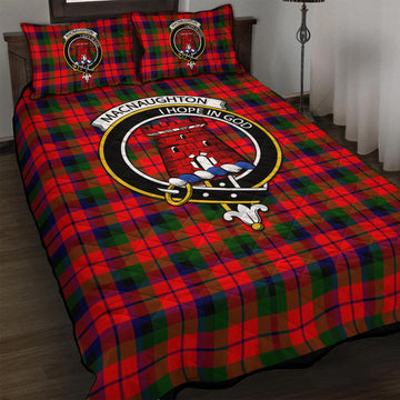 MacNaughton Modern Tartan Quilt Bed Set with Family Crest