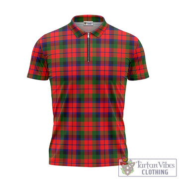 MacNaughton Modern Tartan Zipper Polo Shirt