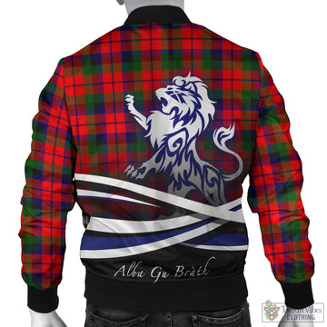 MacNaughton Modern Tartan Bomber Jacket with Alba Gu Brath Regal Lion Emblem