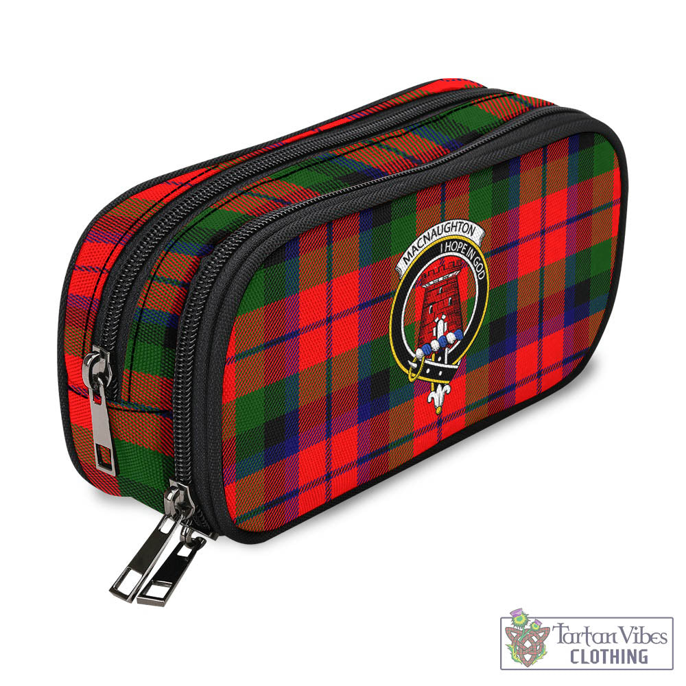 Tartan Vibes Clothing MacNaughton Modern Tartan Pen and Pencil Case with Family Crest