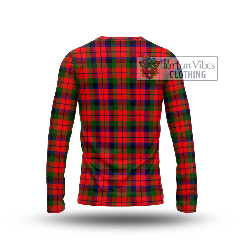 MacNaughton Modern Tartan Long Sleeve T-Shirt with Family Crest DNA In Me Style - Tartanvibesclothing Shop