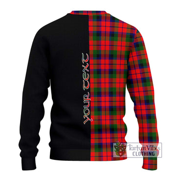 MacNaughton Modern Tartan Ugly Sweater with Family Crest and Half Of Me Style