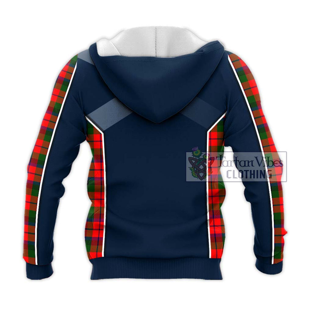 MacNaughton Modern Tartan Knitted Hoodie with Family Crest and Lion Rampant Vibes Sport Style - Tartan Vibes Clothing