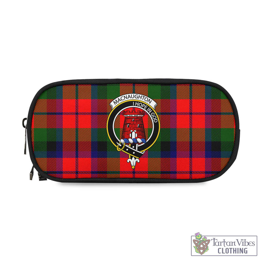 Tartan Vibes Clothing MacNaughton Modern Tartan Pen and Pencil Case with Family Crest