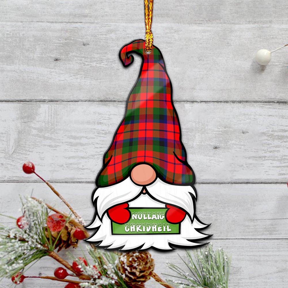 MacNaughton Modern Gnome Christmas Ornament with His Tartan Christmas Hat - Tartan Vibes Clothing