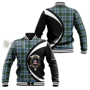 MacNeil (McNeil) Tartan Baseball Jacket with Family Crest Circle Style