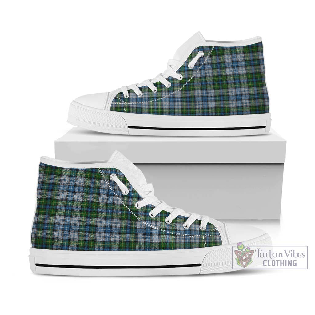 MacNeil (McNeil) Tartan High Top Shoes Kid High Top - White Sole - Tartan Vibes Clothing