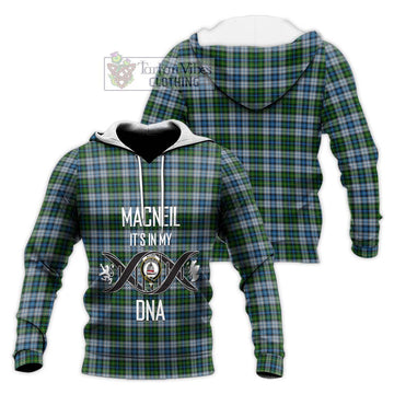 MacNeil (McNeil) Tartan Knitted Hoodie with Family Crest DNA In Me Style