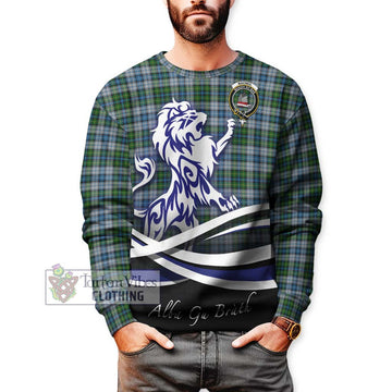 MacNeil (McNeil) Tartan Sweatshirt with Alba Gu Brath Regal Lion Emblem