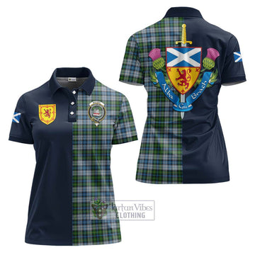 MacNeil (McNeil) Tartan Women's Polo Shirt Alba with Scottish Lion Royal Arm Half Style