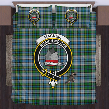 MacNeil (McNeil) Tartan Bedding Set with Family Crest