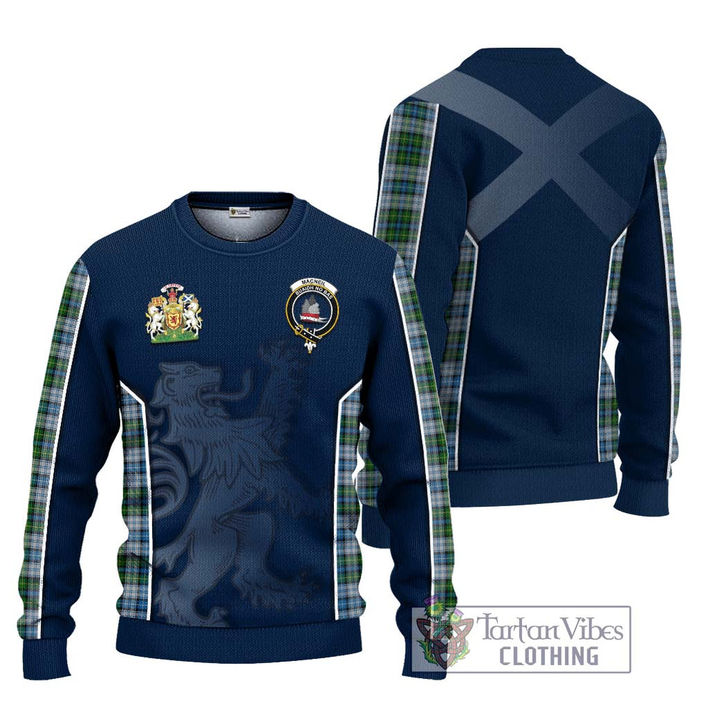 MacNeil (McNeil) Tartan Knitted Sweater with Family Crest and Lion Rampant Vibes Sport Style Unisex - Tartan Vibes Clothing