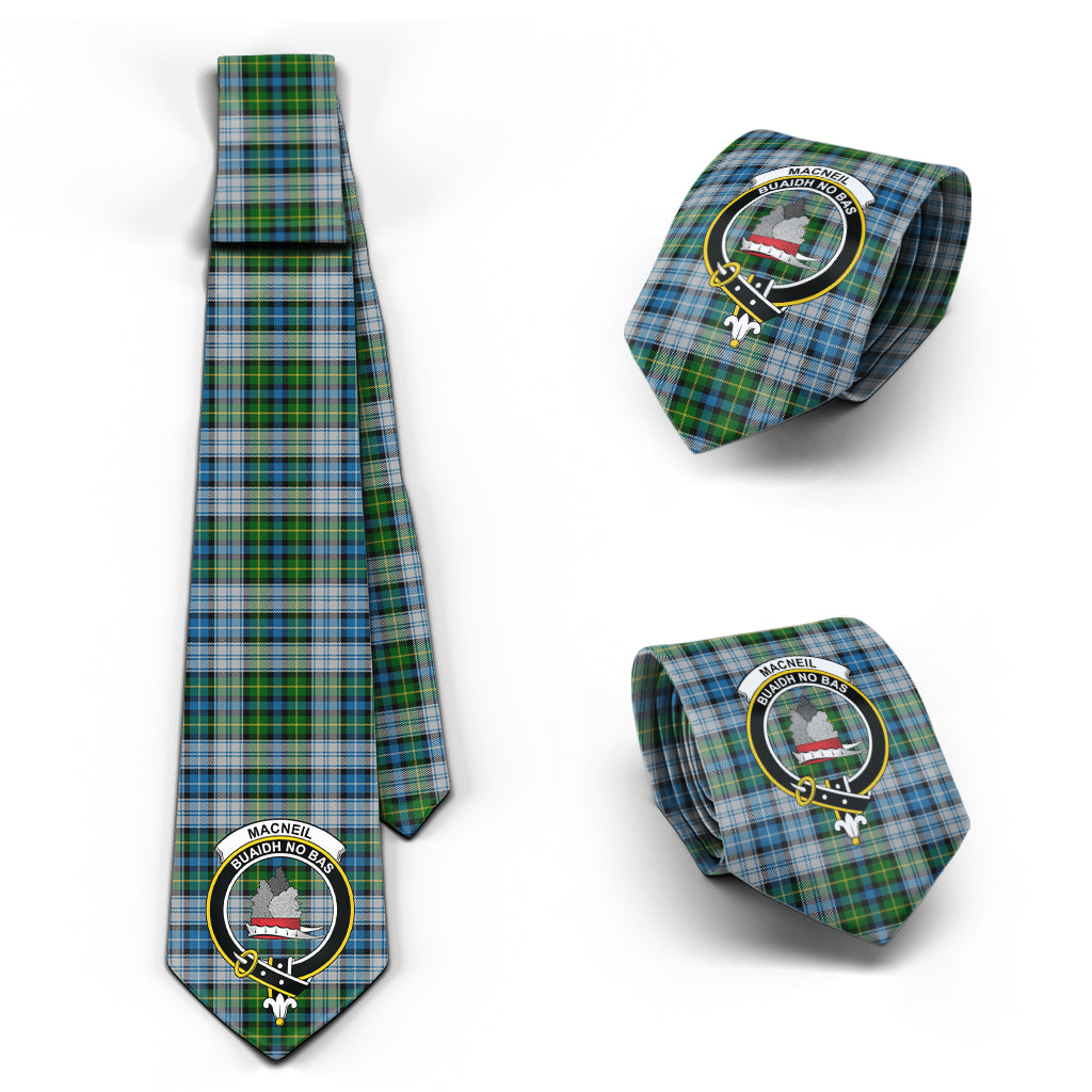 MacNeil (McNeil) Tartan Classic Necktie with Family Crest Necktie One Size - Tartan Vibes Clothing