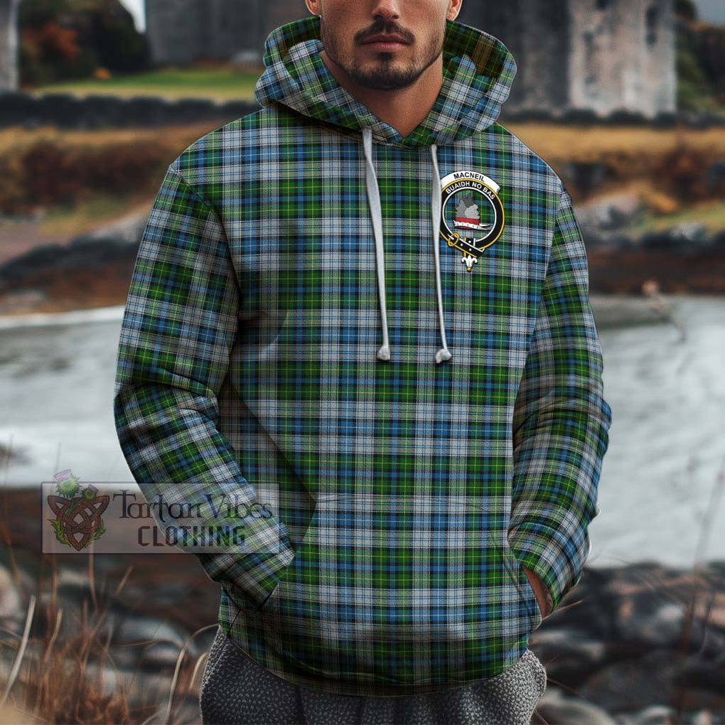 MacNeil (McNeil) Tartan Cotton Hoodie with Family Crest Pullover Hoodie XS - Tartan Vibes Clothing