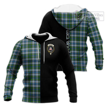 MacNeil (McNeil) Tartan Knitted Hoodie with Family Crest and Half Of Me Style