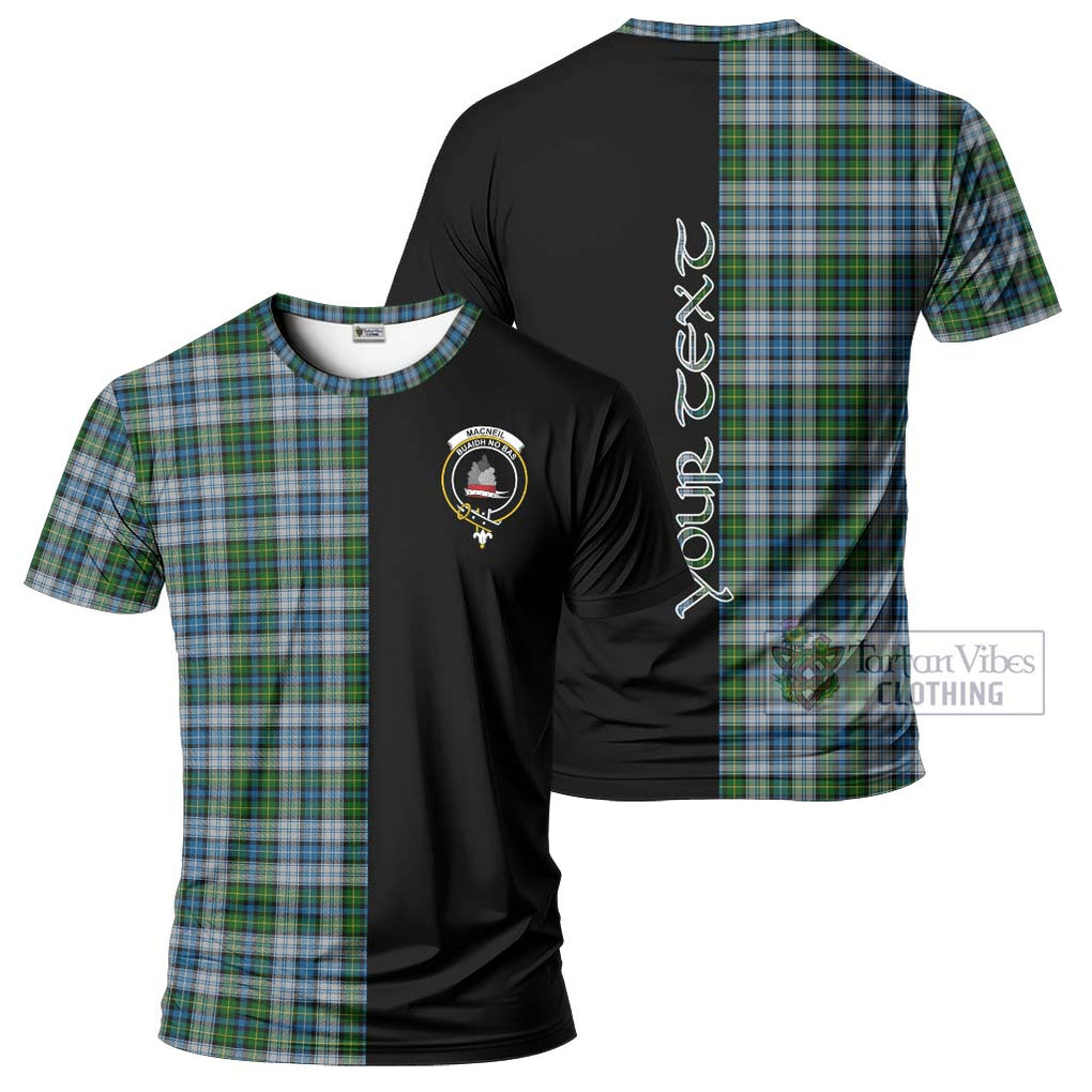 MacNeil (McNeil) Tartan T-Shirt with Family Crest and Half Of Me Style Kid's Shirt - Tartanvibesclothing Shop