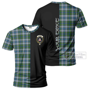 MacNeil (McNeil) Tartan T-Shirt with Family Crest and Half Of Me Style