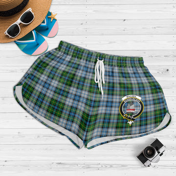 MacNeil (McNeil) Tartan Womens Shorts with Family Crest