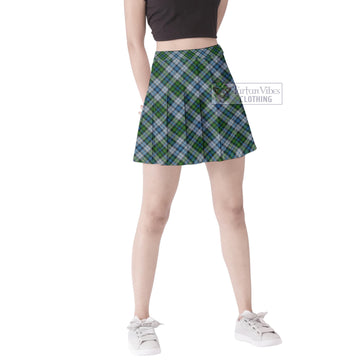 MacNeil (McNeil) Tartan Women's Plated Mini Skirt Cross Style