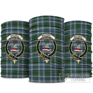 MacNeil (McNeil) Tartan Neck Gaiters, Tartan Bandanas, Tartan Head Band with Family Crest