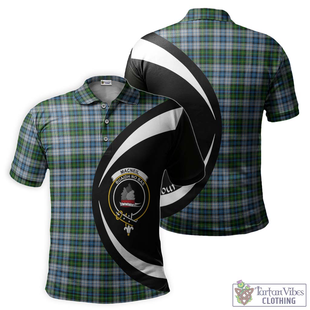 MacNeil (McNeil) Tartan Men's Polo Shirt with Family Crest Circle Style Kid - Tartan Vibes Clothing