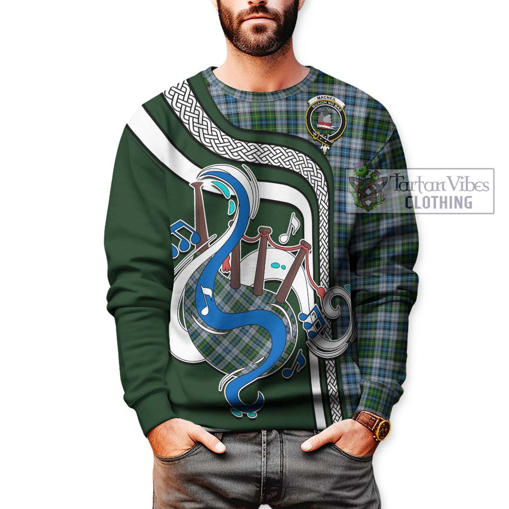 Tartan Vibes Clothing MacNeil Dress Tartan Sweatshirt with Epic Bagpipe Style