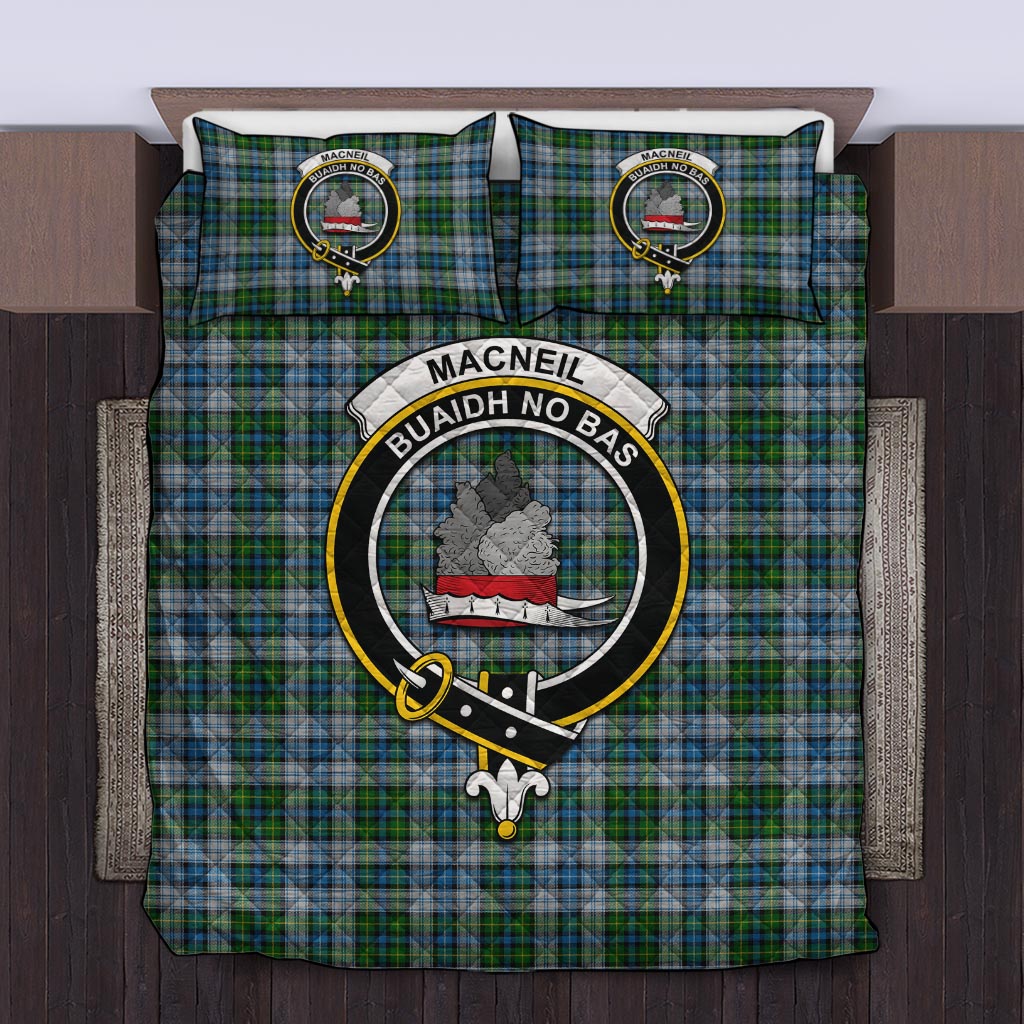 MacNeil (McNeil) Tartan Quilt Bed Set with Family Crest Twin - Tartan Vibes Clothing