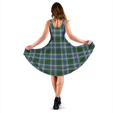 MacNeil (McNeil) Tartan Sleeveless Midi Womens Dress