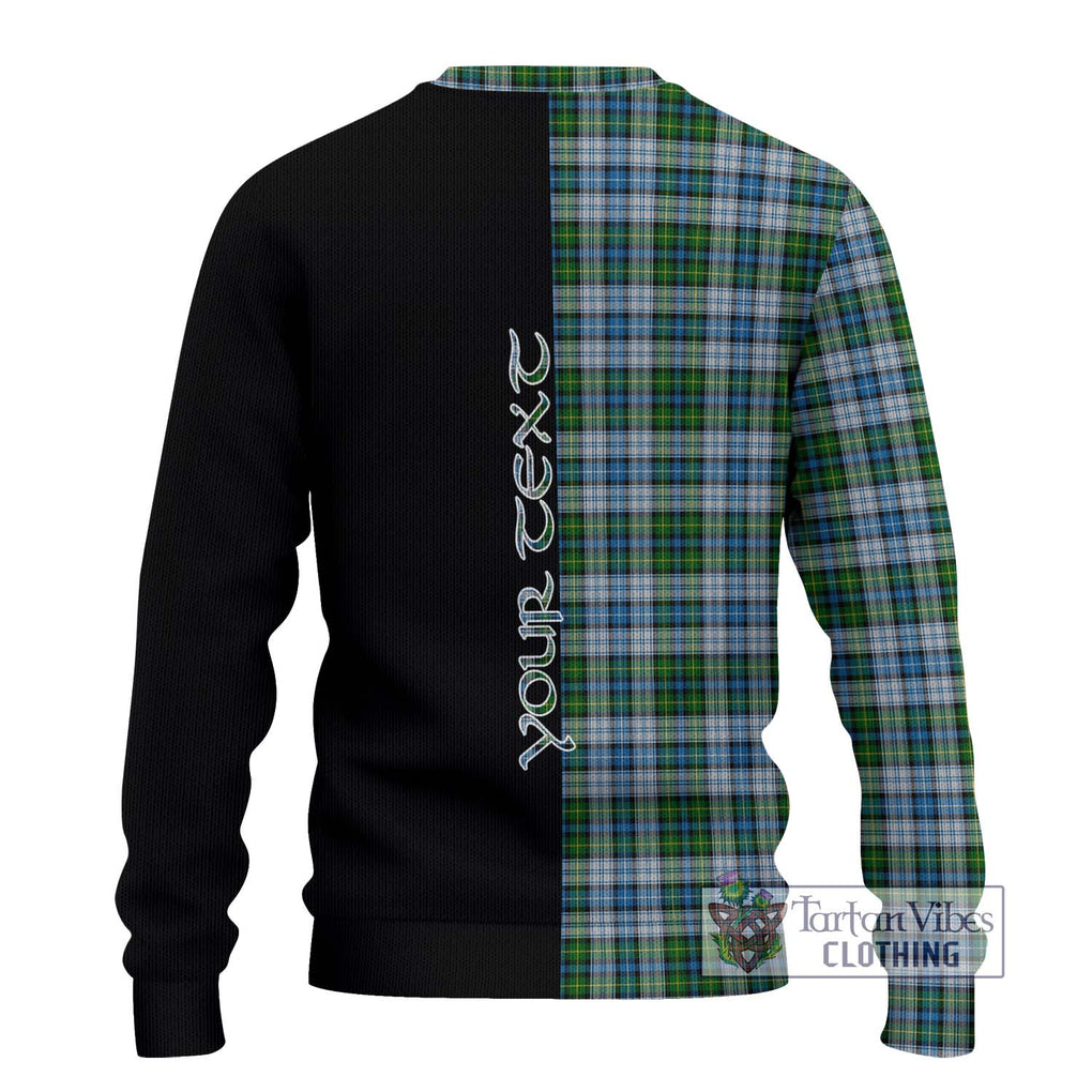 MacNeil (McNeil) Tartan Knitted Sweater with Family Crest and Half Of Me Style - Tartanvibesclothing Shop