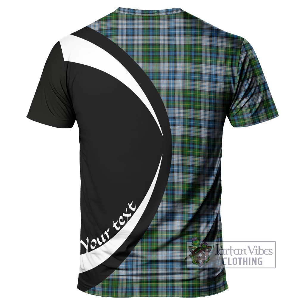 Tartan Vibes Clothing MacNeil Dress Tartan T-Shirt with Family Crest Circle Style