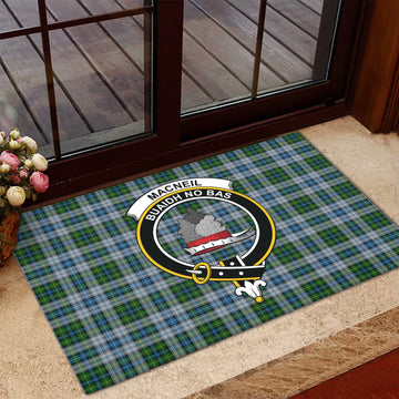 MacNeil (McNeil) Tartan Door Mat with Family Crest