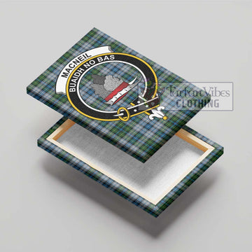 MacNeil (McNeil) Tartan Canvas Print Wall Art with Family Crest