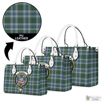 MacNeil (McNeil) Tartan Luxury Leather Handbags with Family Crest