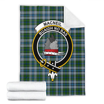 MacNeil (McNeil) Tartan Blanket with Family Crest