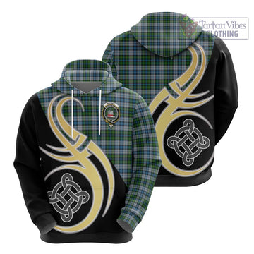 MacNeil (McNeil) Tartan Hoodie with Family Crest and Celtic Symbol Style