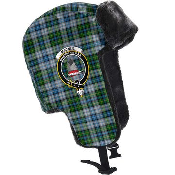 MacNeil (McNeil) Tartan Winter Trapper Hat with Family Crest